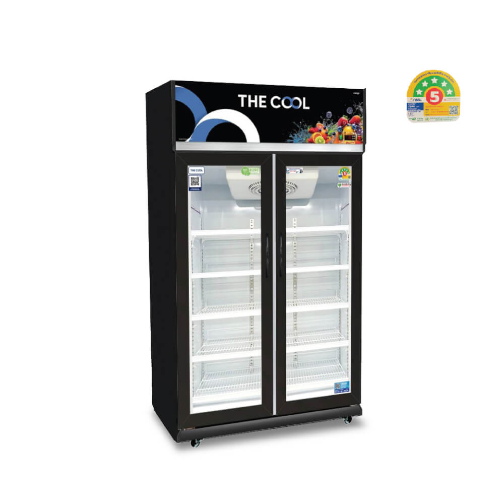 ตู้แช่เครื่องดื่ม 2 ประตู THE COOL รุ่น ALPHA 2P PREMIUM-SWB ความจุ 27.6 คิว สีดำ_0